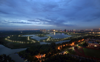 秀湖夜景